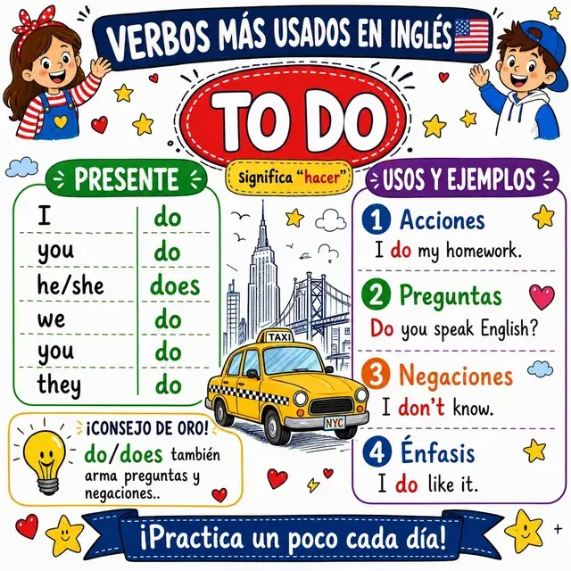 Mapa mental: verbo TO DO